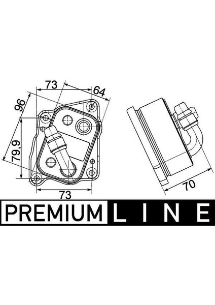 Motor Yag Sogutucu Bmw N40 N43 N46 E81 E46 E90 E91 E60 E83 E85 Premıum Lıne