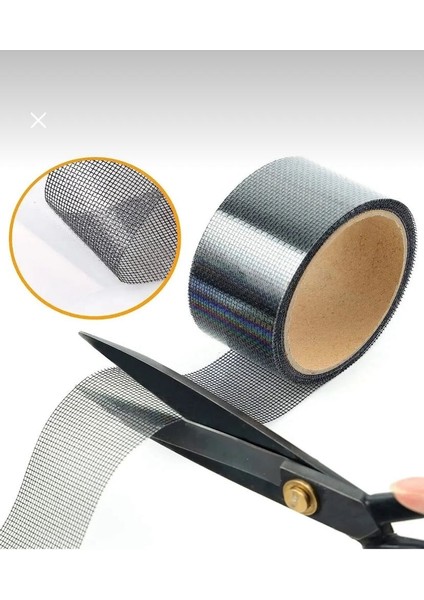 Sineklik Yaması 50MM x 2mt 4 Adet Tamir Kiti Bantı, Sineklik Yama Tamir Bandı (2x4 = 8m) Gri