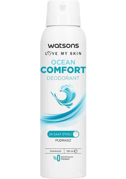 Ocean Comfort Deodorant Sprey Pudrasız 5x150ml fiyatları