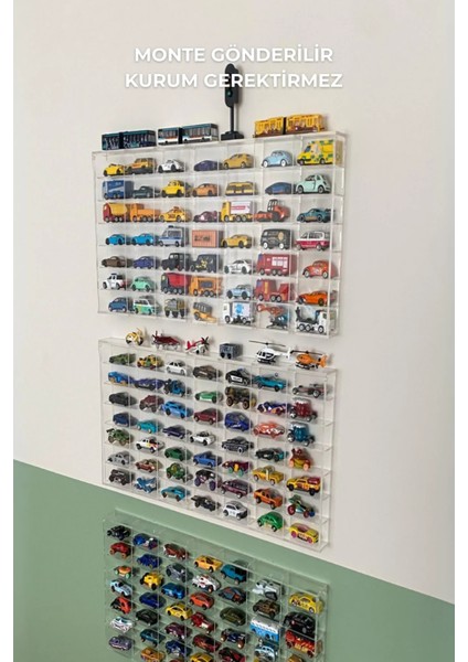 49 Kapasiteli Pleksi Kapaklı Hot Wheels Sergileme Rafı Diecast Matchbox Araba 1:64 Ölçek fiyatları