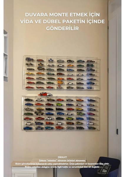 49 Kapasiteli Pleksi Kapaklı Hot Wheels Sergileme Rafı Diecast Matchbox Araba 1:64 Ölçek fırsatları