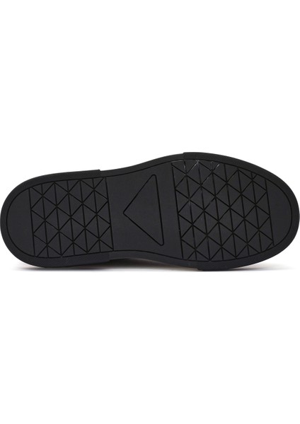 Erkek Siyah Bağcıklı Kalın Tabanlı Deri Sneaker 25WFD610918 fırsatları