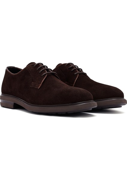Erkek Kahverengi Bağcıklı Süet Deri Casual Ayakkabı 25WFD710210 modelleri
