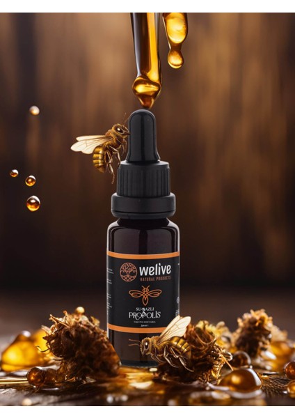 Su Bazlı Propolis Damla Plus – 30 ml – %10 Anadolu Propolisi, Alkolsüz