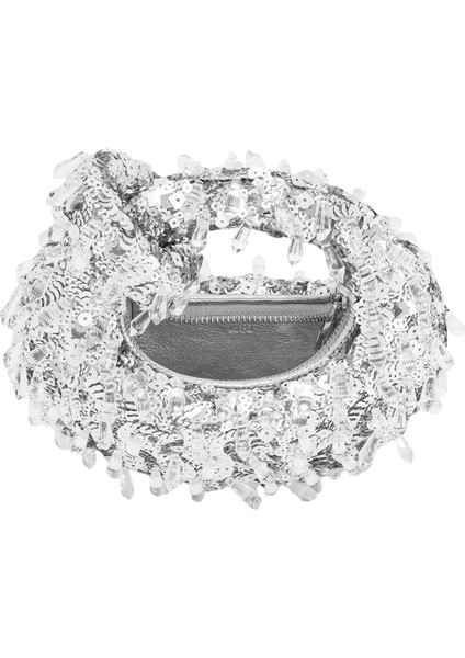 Jw Peı Abacus Gümüş Kristal Mini Üst Saplı Çanta fiyatları