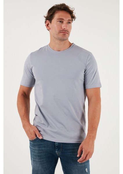 Pamuklu Regular Fit Bisiklet Yaka T Shirt Erkek T Shirt 59020204 fırsatları