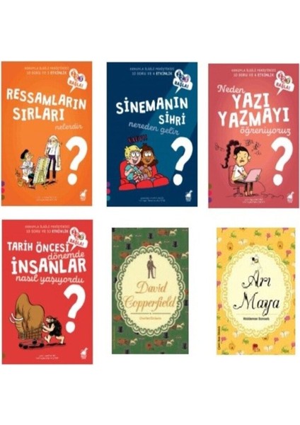 1,2,3 Başla! Ressamlar-Sinema-Yazı Yazmak-Tarih Öncesi Insanlar + 2 Kitap