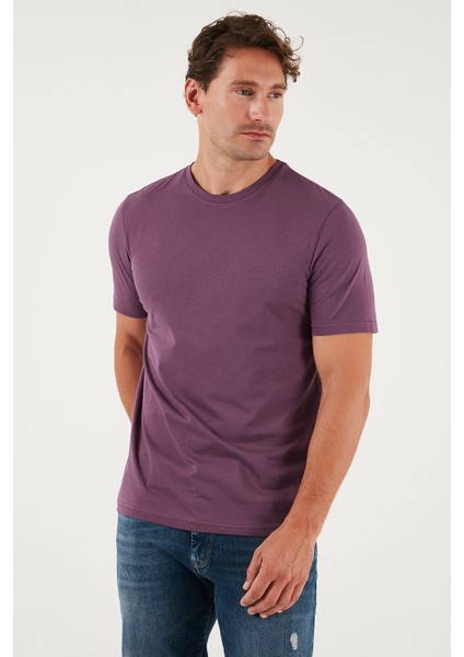 Pamuklu Regular Fit Bisiklet Yaka T Shirt Erkek T Shirt 59020204