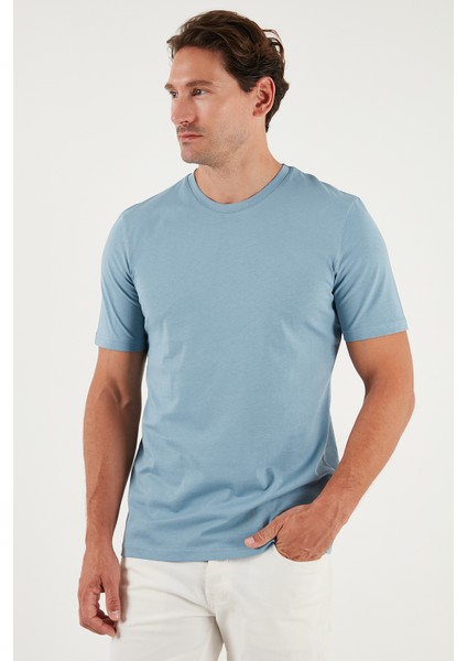 Pamuklu Regular Fit Bisiklet Yaka T Shirt Erkek T Shirt 59020204 fırsatları