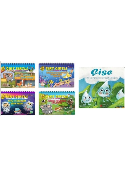 Set Cırt Cırtlı Hikaye ve Aktivite Kitap Seti - (Çise Kitabı Hediye)