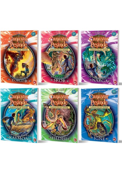 Canavar Peşinde Seti Karanlıklar Diyarı Macerası (13-18) Seti - (6 Kitap)