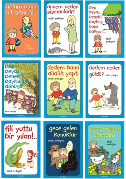 Fatih Erdoğan Seti 9 Kitap Ablam Bana Dil Çıkardı!.-Annem Neden Şişmanladı +7 Kitap