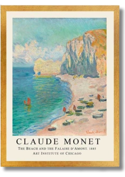 Claude Monet | Çerçeveli Mdf Sanat Tablosu | Modern Ev Ofis Dekorasyonu | fiyatları