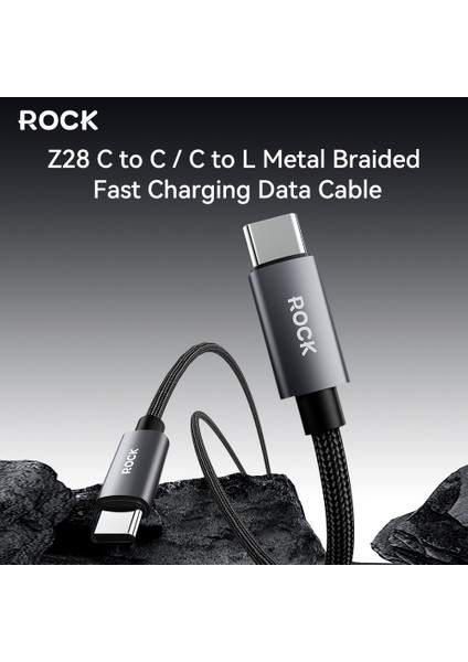 Z28 Type-C To Type-C 60W 100 cm 3A Örgü Şarj ve Data Kablosu fırsatları