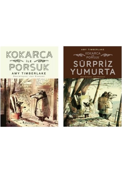 Kokarca ile Porsuk ve Sürpriz Yumurta - 2 Kitap Set
