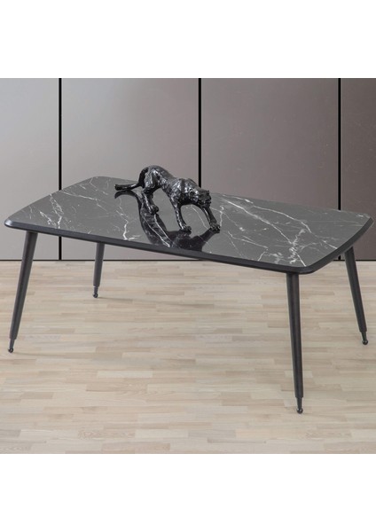 60x100 cm Lüx Ayaklı Orta Sehpa Siyah Mermer A11 fiyatları