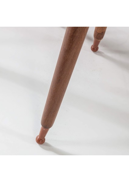 Ahşap 3'lü Yuvarlak Zigon Sehpa Ceviz Lüx Ayaklı B7 indirimleri