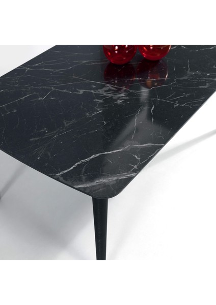 Ahşap Ayaklı Orta Sehpa Siyah Mermer 60 x 100 cm A4 fiyatları