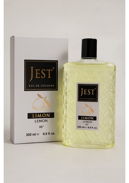 Cam Şişe Kolonya Limon 200 ml