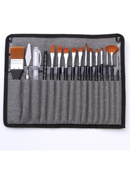 18'i 1 Arada Çok Amaçlı Naylon Saç Suluboya Fırçası (Yurt Dışından)