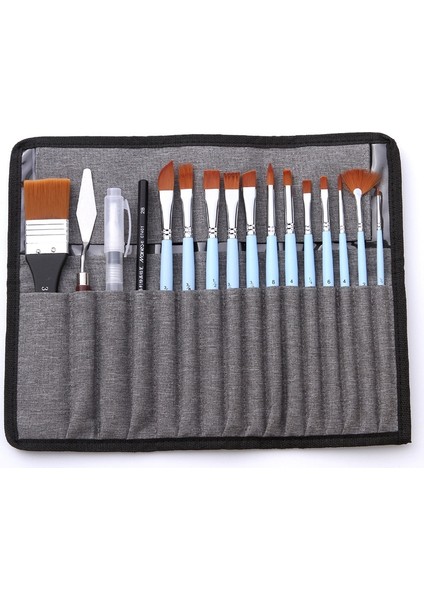 18'i 1 Arada Çok Amaçlı Naylon Saç Suluboya Fırçası (Yurt Dışından)