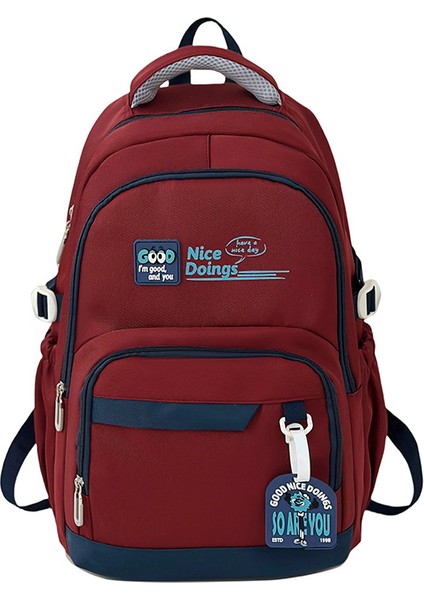 Büyük Kapasiteli Sırt Çantası Yeni Stil Şık Çok Yönlü Sırt Çantası Sırt Çantası Üniversite Öğrencisi Okul Çantası (Yurt Dışından)