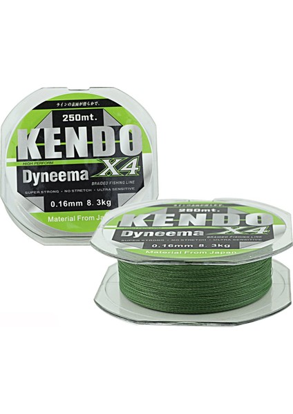 Dynema 4 Örgü 250MT (Green) fiyatları