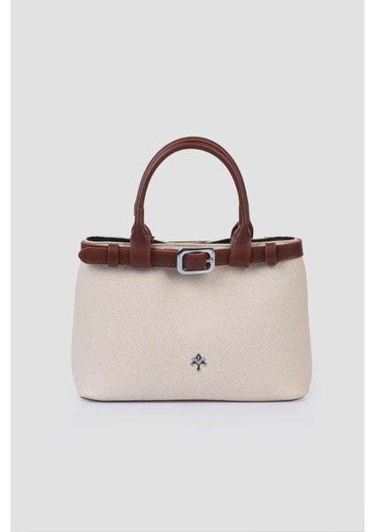 Bej Kadın El ve Omuz Çantası IM590