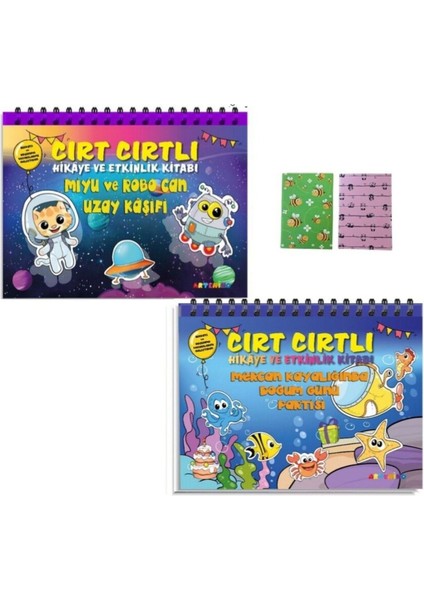 Cırt Cırtlı Miyu ve Robo Can Uzay Kaşifi - Mercan Kayalığında Doğum Günü Partisi (2 Defter Hediye)