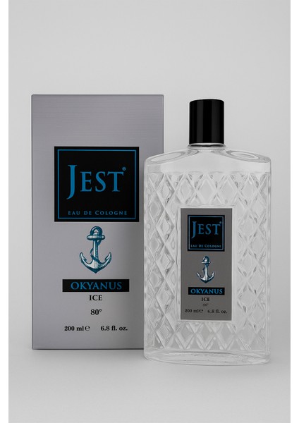 Cam Şişe Kolonya Okyanus 200 ml
