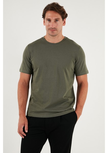 Pamuklu Regular Fit Bisiklet Yaka T Shirt Erkek T Shirt 59020204 fırsatları