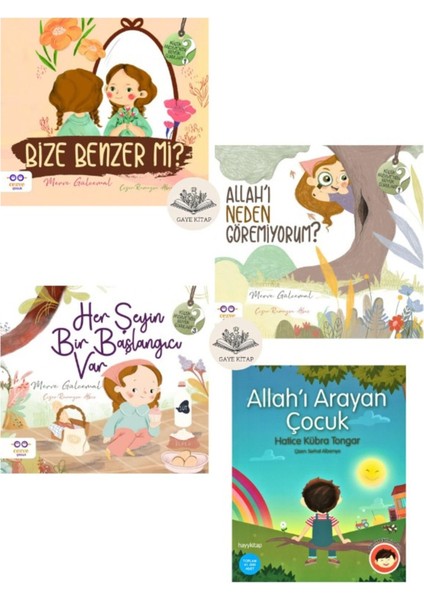 Bize Benzer Mi?-Allah'ı Neden Göremiyorum?-Her Şeyin Bir Başlangıcı Var-Allah'ı Arayan Çocuk4'lü Set
