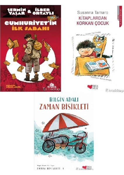 Cumhuriyet’in Ilk Sabahı-Kitaplardan Korkan Çocuk-Zaman Bisikleti-Şermin Yaşar & Ilber Ortaylı