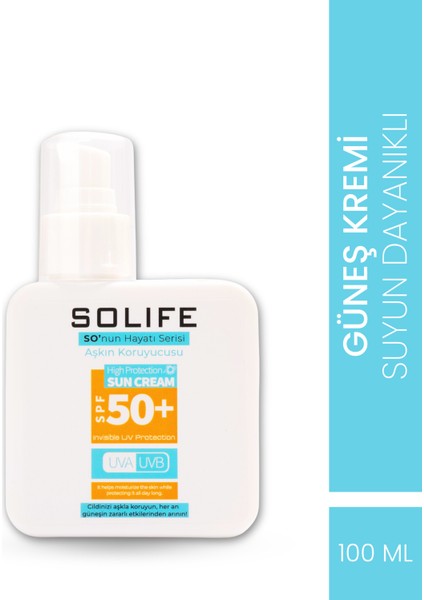 Solıfe Aşkın Koruyucusu 50+ Spf Güneş Kremi - 100ML