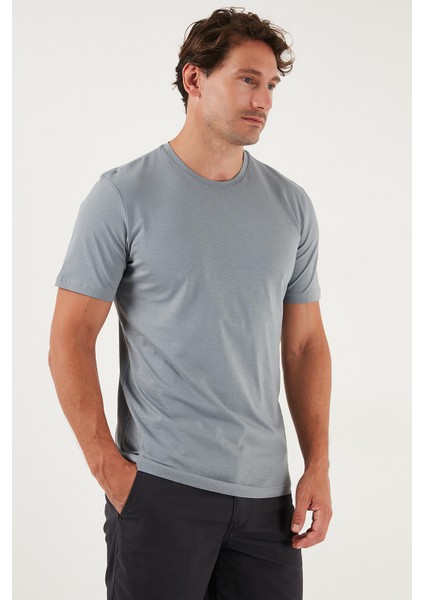 Pamuklu Regular Fit Bisiklet Yaka T Shirt Erkek T Shirt 59020204 modelleri