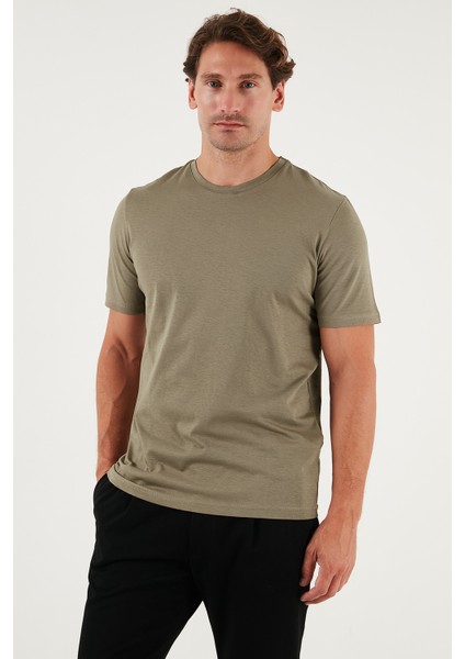 Pamuklu Regular Fit Bisiklet Yaka T Shirt Erkek T Shirt 59020204 fırsatları