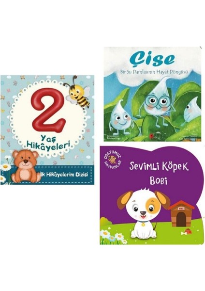Set 2 Yaş Hikayeleri - Sevimli Köpek Bobi - (Çise Kitabı Hediye)