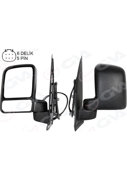 Dış Dikiz Aynası Elektrikli Isıtmalı Çift Cam Sol Connect 02-08 VM-6311EHL