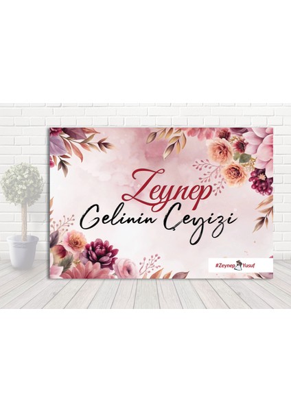 Gelin Isimine Çeyiz Koli Bohça Etiketi Özel Tasarım - A4 Ebat- 10'lu Paket Kendinden Yapışkanlı modelleri