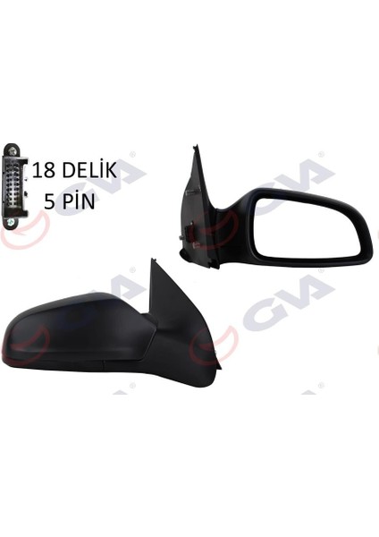 Dış Dikiz Aynası Sağ Astra H 04 Elektrikli Isıtmalı Konveks 5 Fiş VM-968EHR