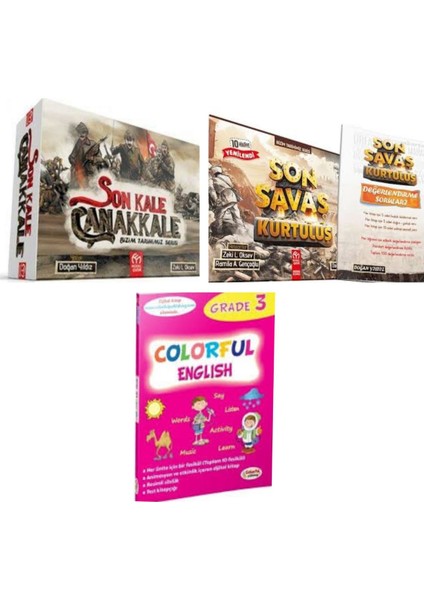 3. ve 4.sınıflar Için Son Kale Çanakkale ve Son Savaş Kurtuluş Hikaye ve Colorful English Grade 3
