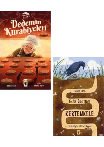 Emine Arlı 2 Kitap Set / Dedemin Kurabiyeleri + Eski Dostum Kertenkele