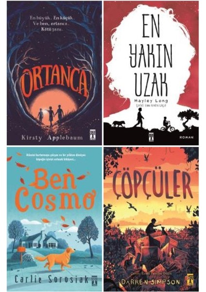 5-6-7-8. Sınıf Kitaplığı 4 Kitap Set / Ortanca - Çöpçüler - Ben Cosmo - En Yakın Uzak