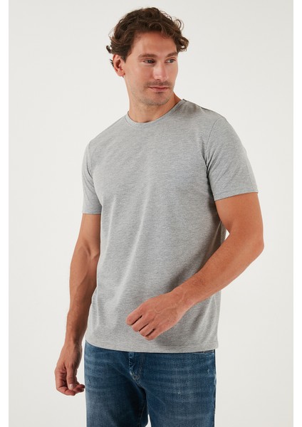 Pamuklu Regular Fit Bisiklet Yaka T Shirt Erkek T Shirt 59020204