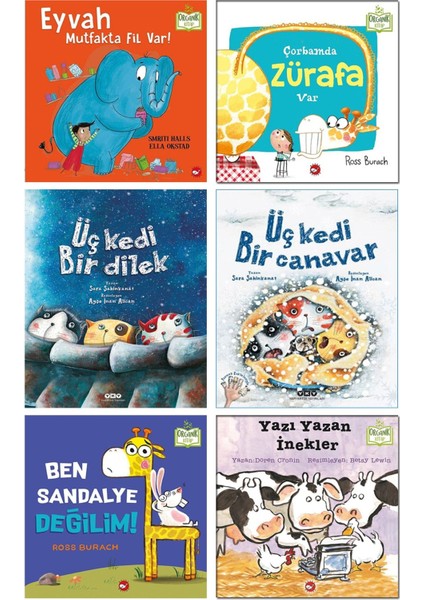 Üç Kedi Bir Dilek Canavar Eyvah Mutfakta Fil Var Çorbamda Zürafa Var Ben Sandalye Değilim Ciltli