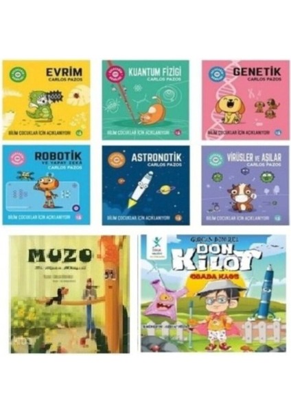 Geleceğin Dahileri Seti - 6 Kitap Takım - Muzo ve Don Kilot Hikaye Kitabı Hediye fiyatları