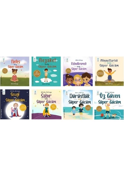 Benim Süper Gücüm Seti ( 8 Kitap) Değerler Eğitimi
