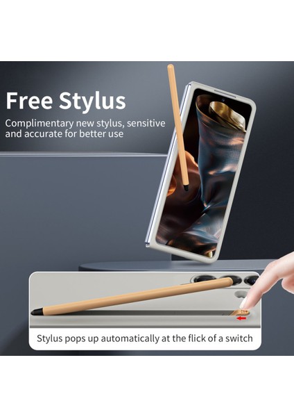 Samsung Galaxy Z Fold 7 Kılıf Skinfeel Shockproof Kalemli Kılıf modelleri