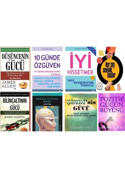 Kişisel Gelişim Set-Düşüncenin Gücü-Şimdi’nin Gücü-Düşünce Gücüyle Tedavi-Bilinçaltının Gücü-Iyi His