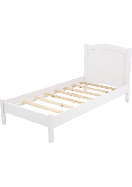Prens Çocuk ve Genç Odası 160X200 Soft Beyaz Karyola